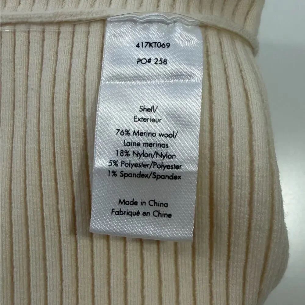Elizabeth & James Off Shoulder Wool Blend Ribbed Sweater‎ Medium